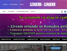 Tablet Screenshot of lenjerii-lenjerii.ro